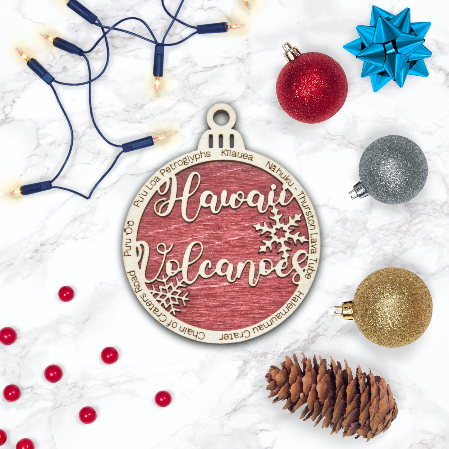 Hawaii Volcanoes National Park Christmas Ornament