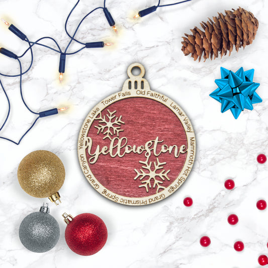 Yellowstone National Park Christmas Ornament
