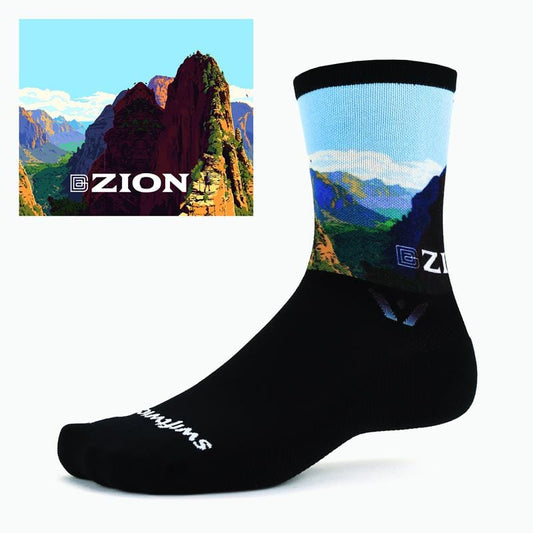 VISION™ Six Impression National Parks - Crew Socks - Zion NP