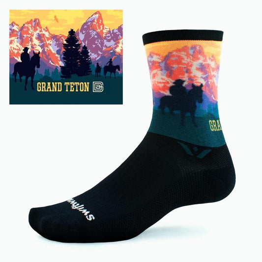 VISION™ Six Impression National Parks - Crew Socks - Grand Teton NP