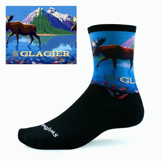 VISION™ Six Impression National Parks - Crew Socks - Glacier NP - Moose