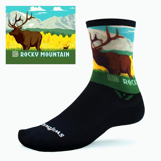 VISION™ Six Impression National Parks - Crew Socks - Rocky Mountain NP