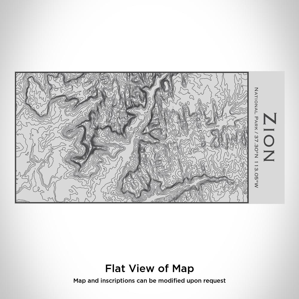 Zion National Park - Utah Map Insulated Bottle